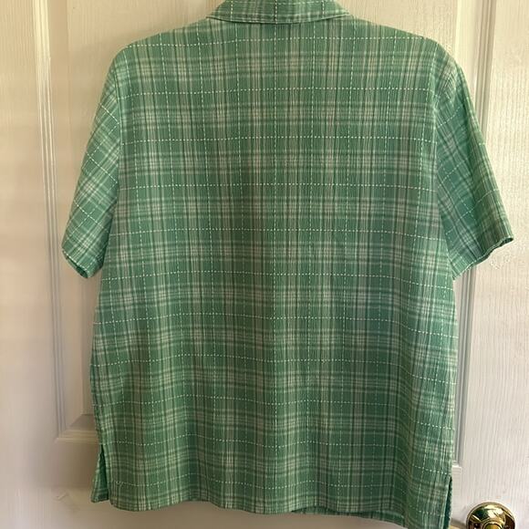 Alfred Dunner women’s size 14 button-down blouse, chest pocket, short sleeves - Picture 5 of 5